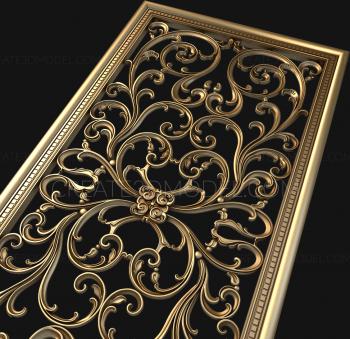 Square panels (PN_0249) 3D model for CNC machine